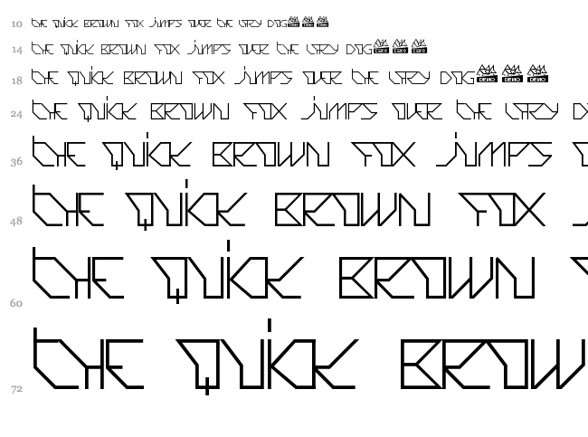 Joia font waterfall